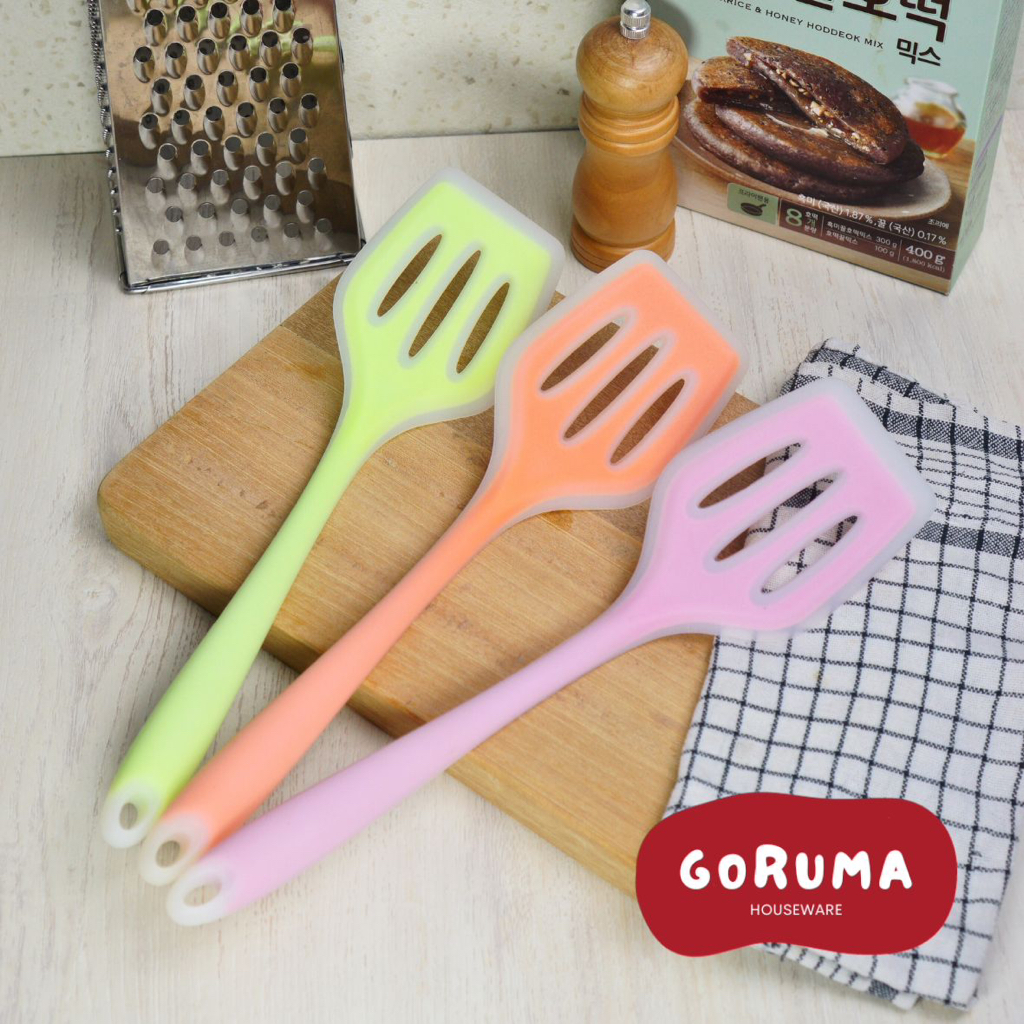 Jual Goruma Sodet Spatula Silikon Tahan Panas Spatula Garis Silicone