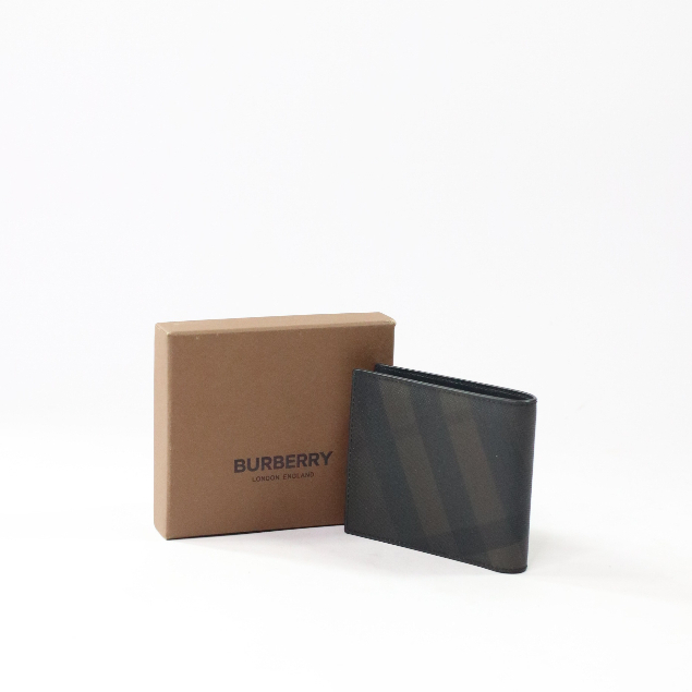 Burberry london check outlet id wallet