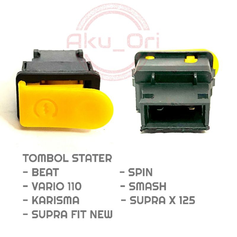 Jual 10 pcs TOMBOL STATER KARISMA saklar stater supra X 125 Beat vario ...