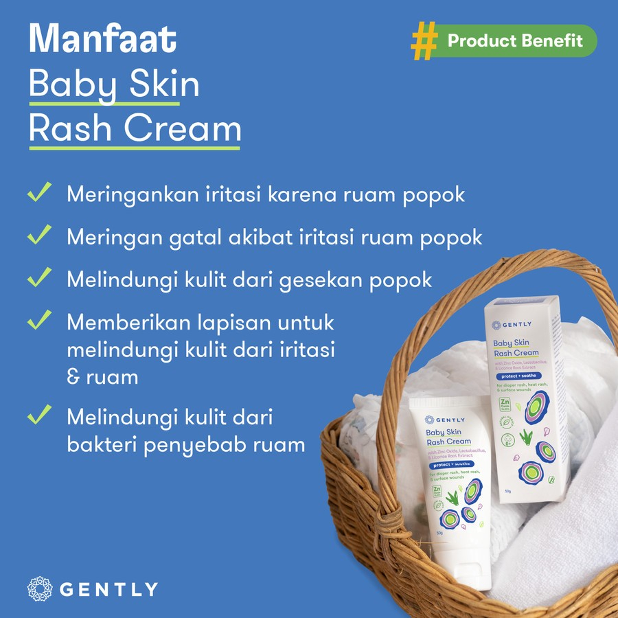 Jual Gently Baby Skin Rash Cream - Krim Pereda Ruam Popok pada Bayi ...