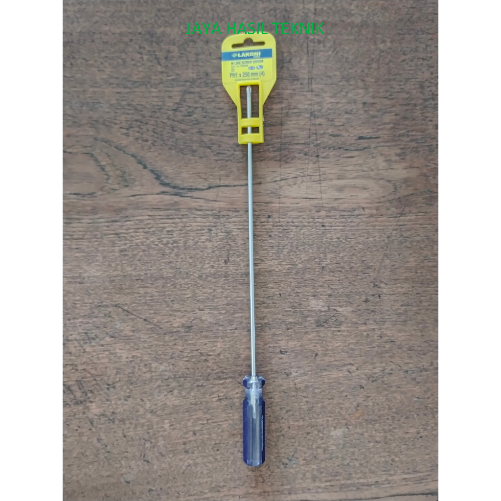 Jual Lakoni Pro Obeng In Line Screwdriver (+) PH1 x 250 MM Shopee