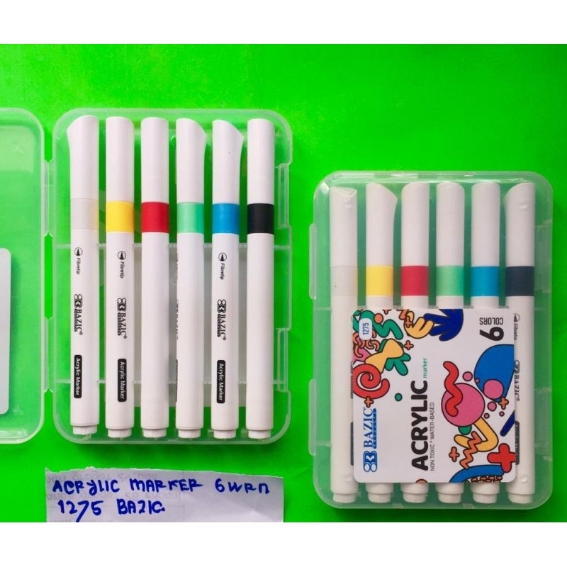 jual-acrylic-marker-6-warna-1275-bazic-shopee-indonesia