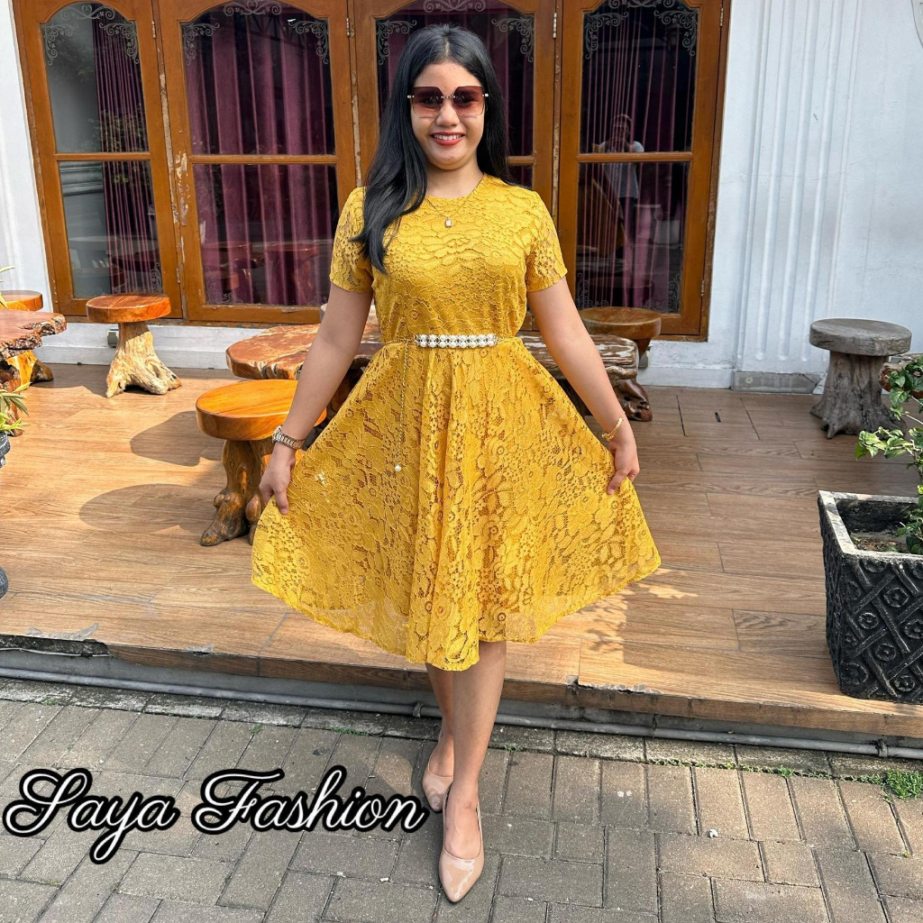 Jual dress gold sale
