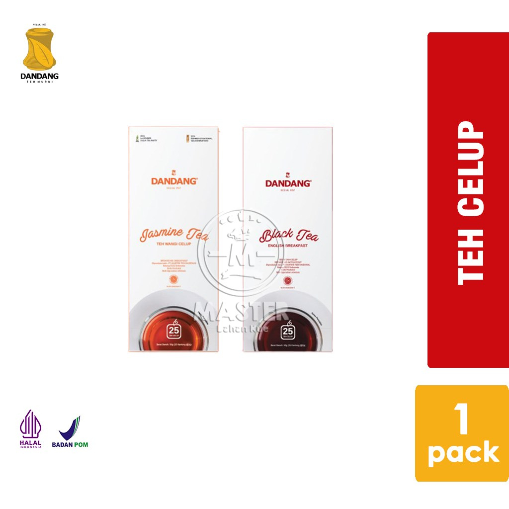 Jual Teh Celup Dandang Jasmine Tea / Black Tea isi 25 Tea Bag [1 Pack
