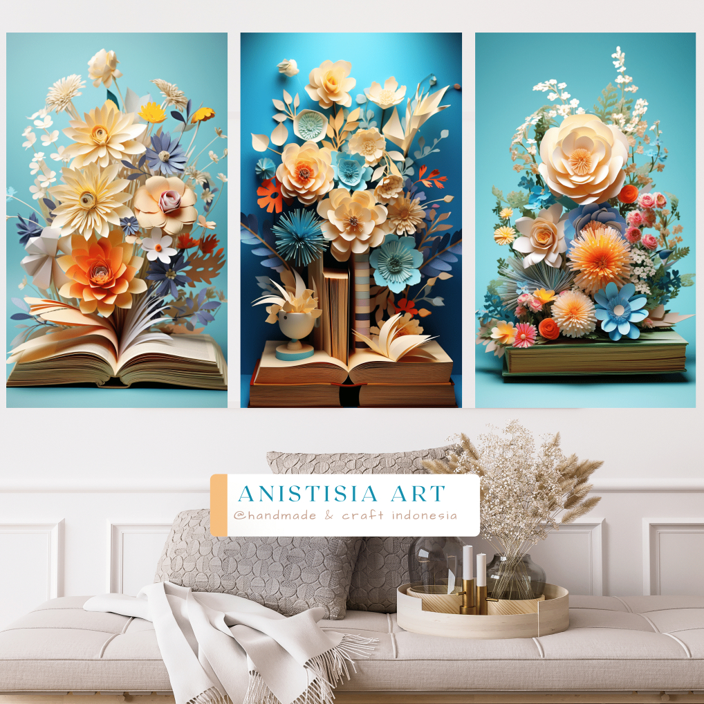 Jual Hiasan Dinding Aesthetic Tema Bunga Satu Set Isi 3 - Poster ...