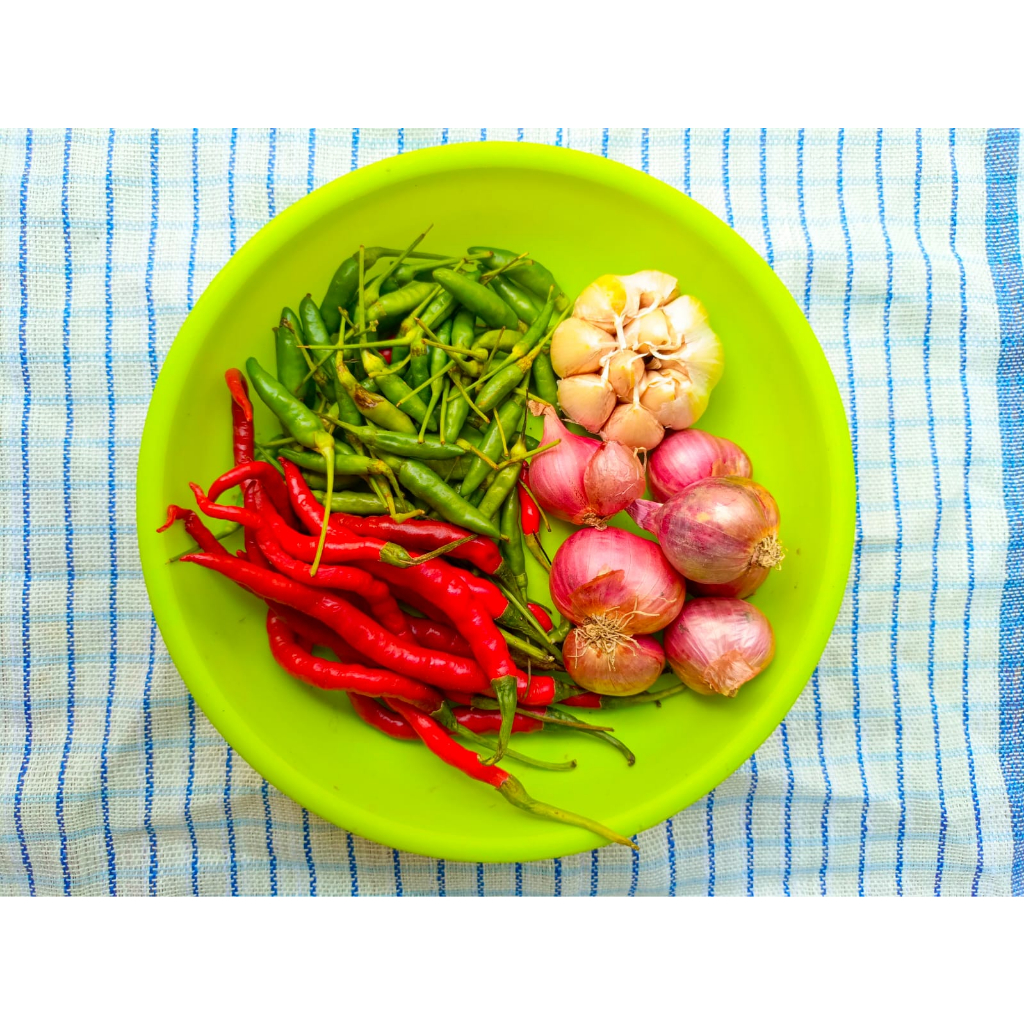 Jual Paket hemat Sambelan Campur Cabai Cabe Rawit Hijau Caplak Tomat ...