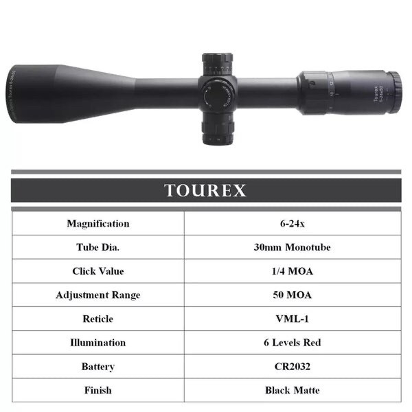 Jual TELE VECTOR TOUREX 6-24X50 FFP TERBARU | Shopee Indonesia
