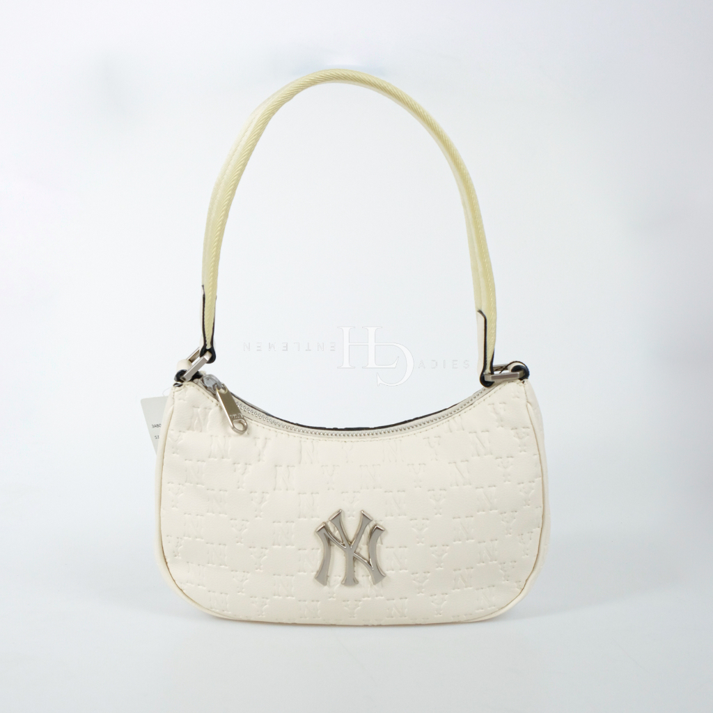 Túi nữ MLB Monogram Hobo Bag New York Yankees D.Beige