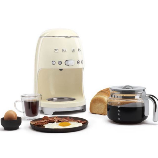 Jual Smeg Drip Filter Coffee Machine 50'S Style Cream Shopee Indonesia