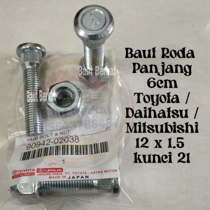 Jual ECER baut roda kijang panjang innova avanza hilux pajero baut roda ...