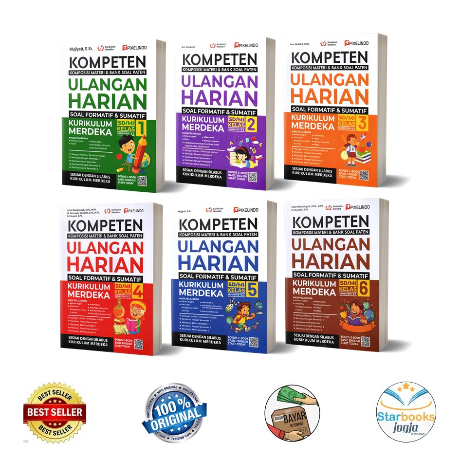 Jual Buku Kompeten Ulangan Harian Kurikulum Merdeka Kelas 1-6 SD/MI ...