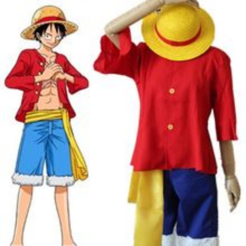 Jual kostum cosplay luffy one piecekostum one piecekostum anime cosplay murah Shopee Indonesia