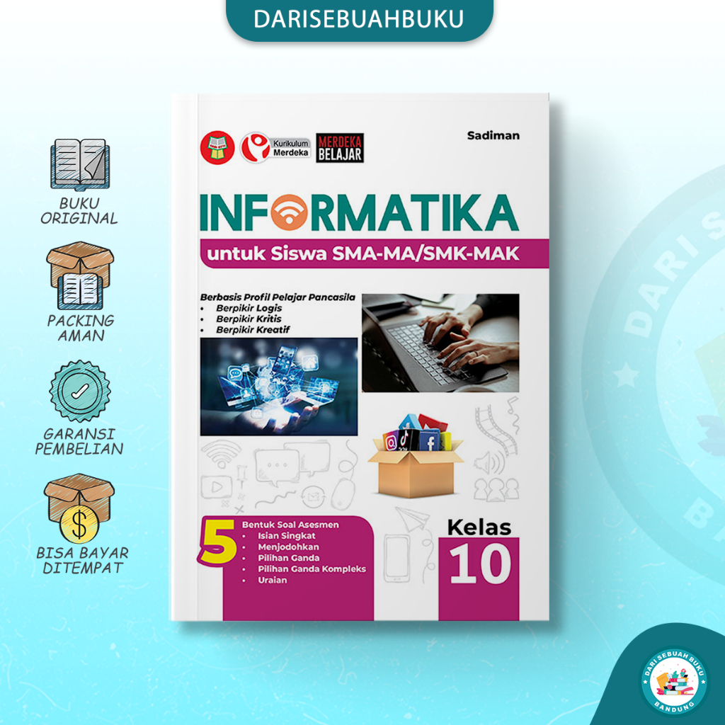 Jual Buku INFORMATIKA SMA/MA Kelas 10 - Kurikulum MERDEKA - Buku ...