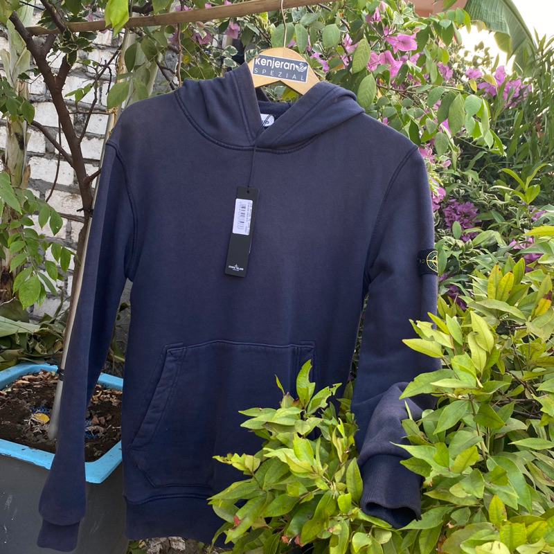 Jual Hoodie Stone Island Navy Certilogo RFID Shopee Indonesia
