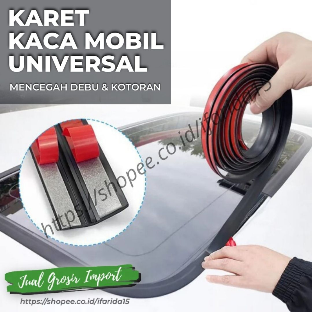 Jual Seal Karet Strip Segel List Kaca Mobil 14mm 19mm Universal Anti ...