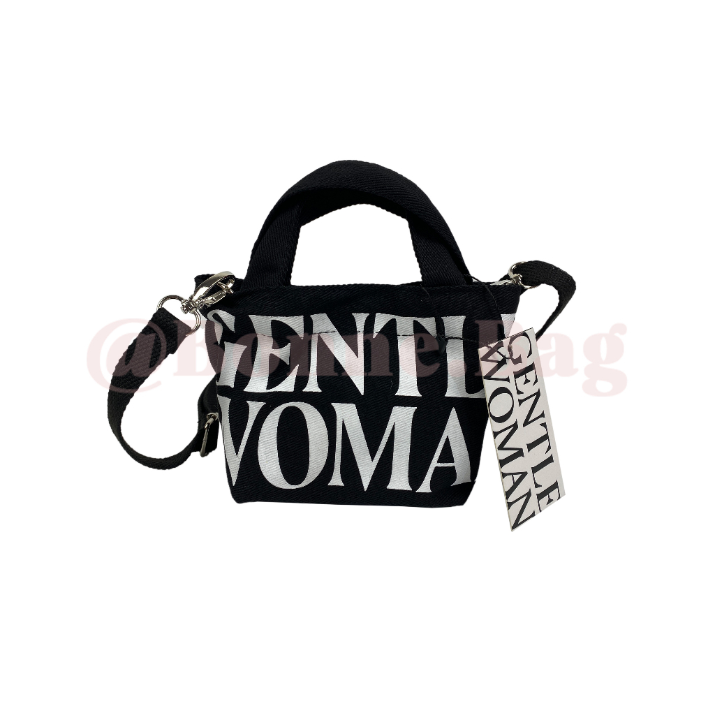 Jual Gentle Women Mini Tote Bag Sling Tas Wanita Kecil Canvas Trending Tali Slempang Jalan Jalan