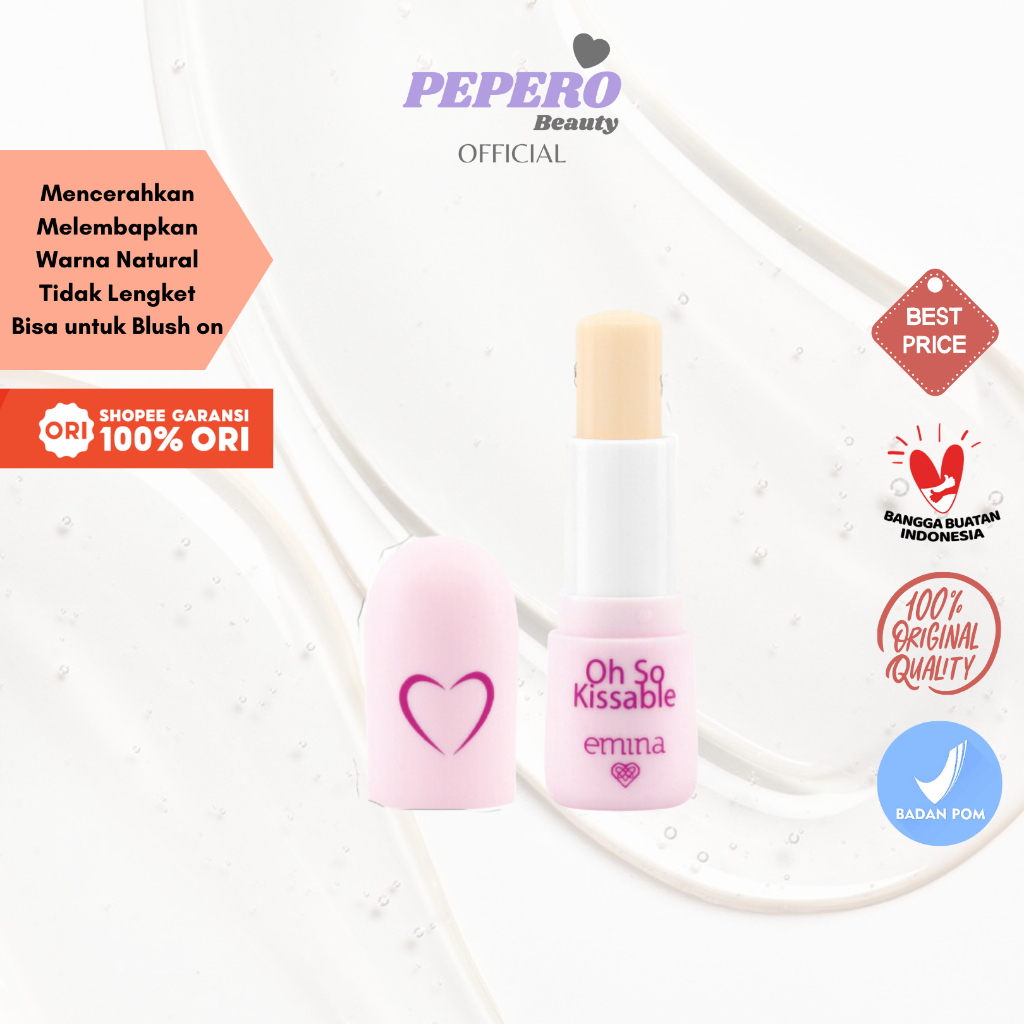 Jual EMINA Oh So Kissable Tinted Balm Stick (Lip Balm) Shopee Indonesia
