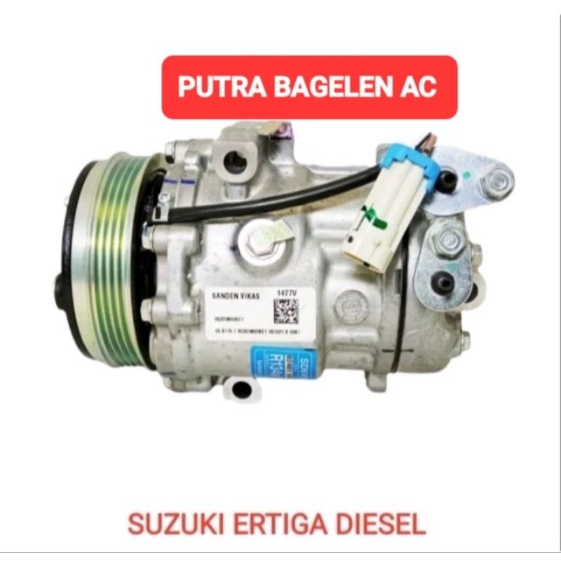 Jual compresor kompresor ac mobil original sanden SUZUKI ERTIGA DIESEL ...