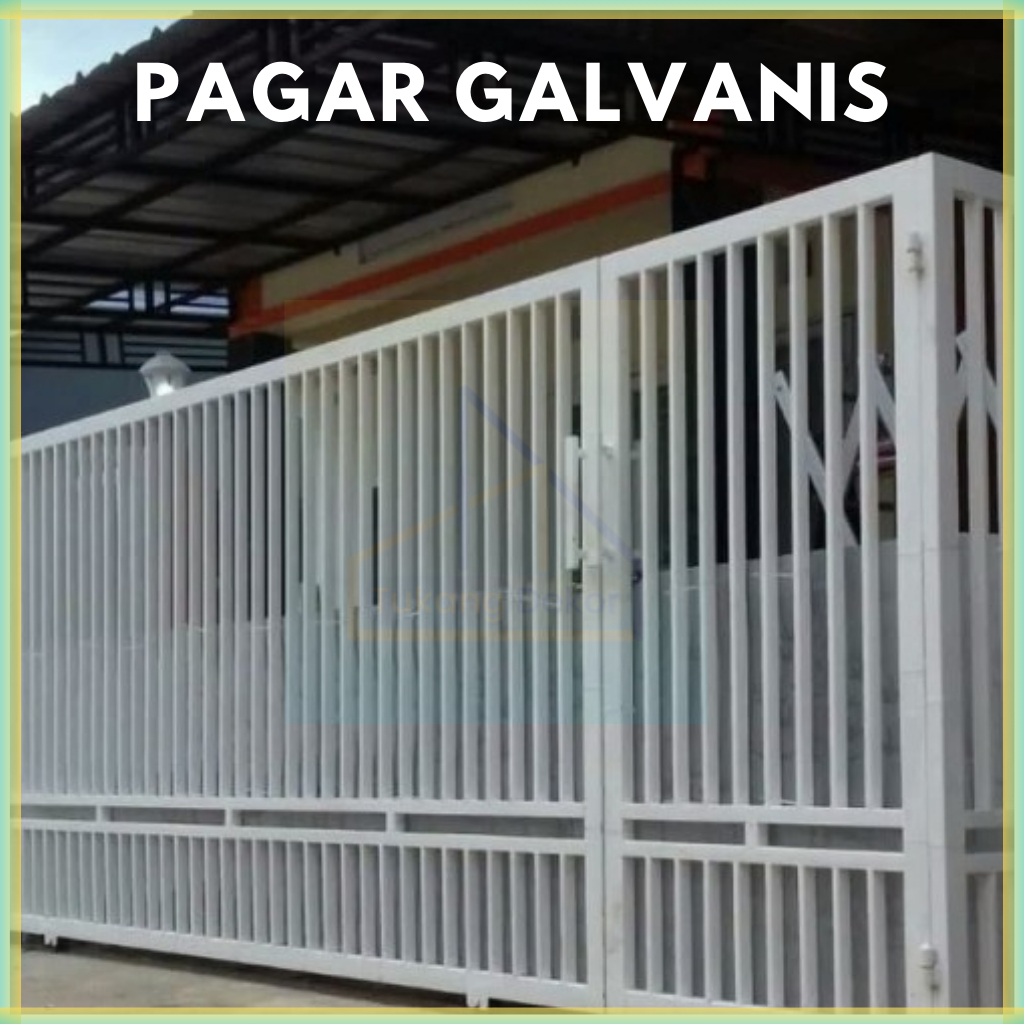 Jual Custom pagar besi minimalis hollo GALVANIS pagar rumah FREE cat
