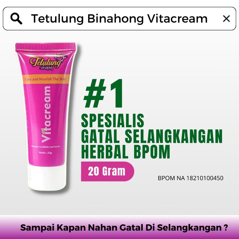 Jual Salep Binahong Vitacream Obat Gatal Selangkangan Ampuh Vita Cream Binahong Salep Gatel 7535