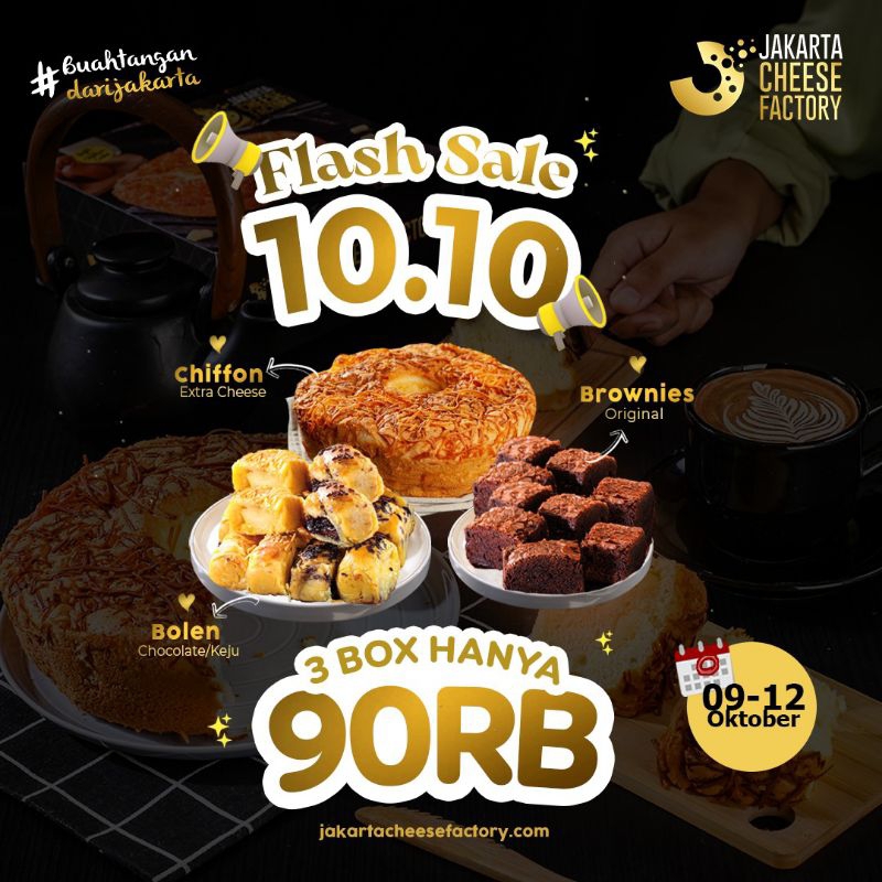 Jual PAKET PROMO 10.10 JAKARTA CHEESE FACTORY Shopee Indonesia