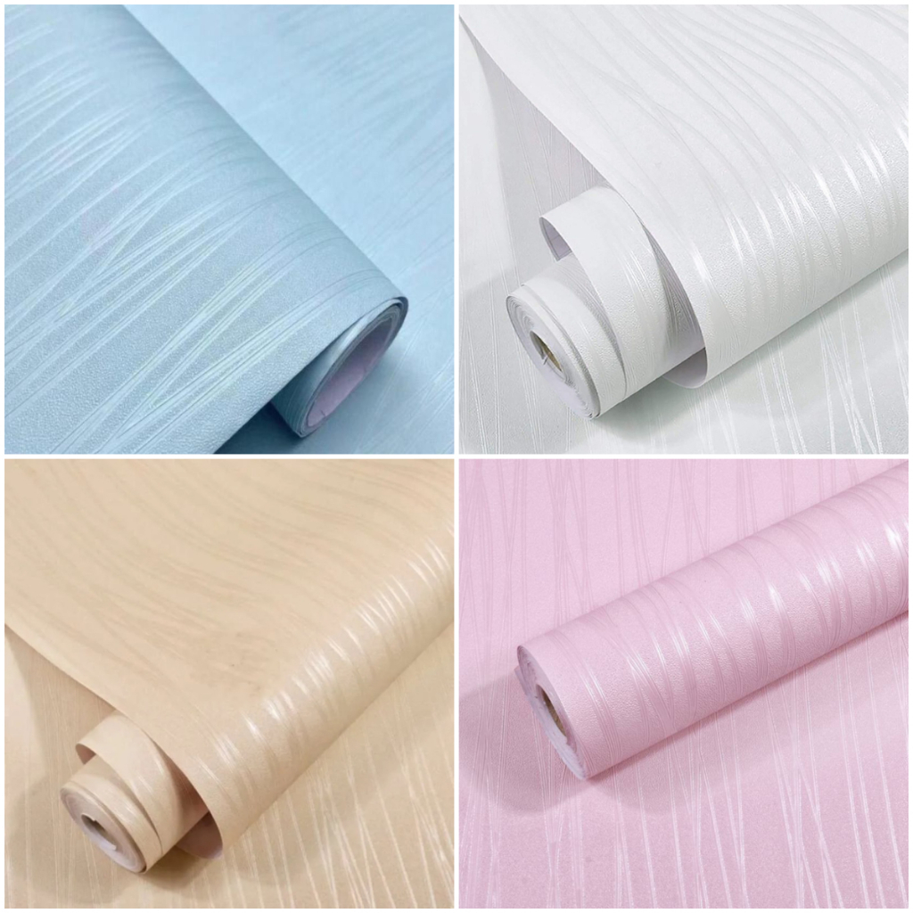 Jual Promo Hemat - Paket 5 Roll Wallpaper Dinding Motif Ulir Emboss ...