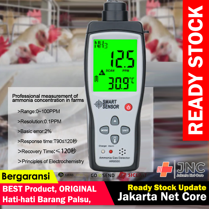 Jual Ammonia Gas Detector Nh Smart Sensor Ar Amonia Tester