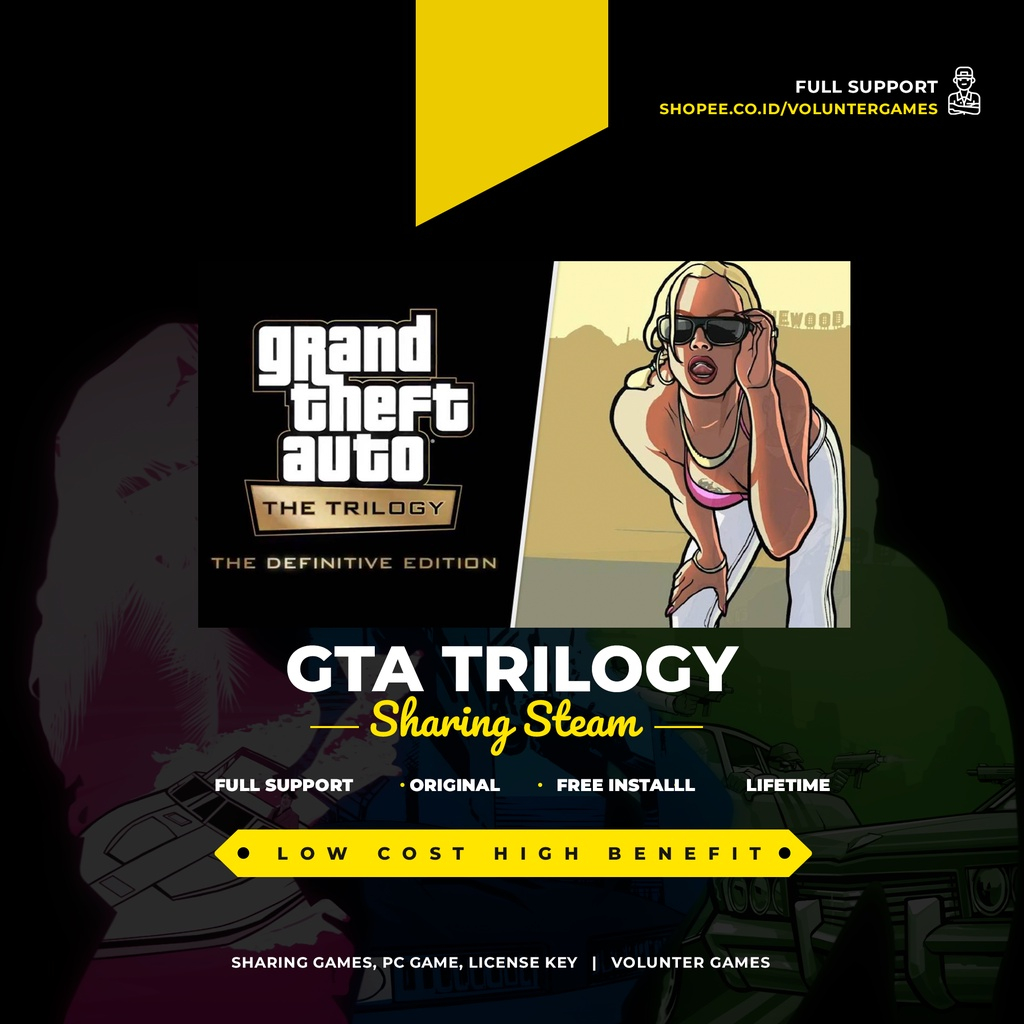 Jual GRAND THEFT AUTO TRILOGY GTA TRILOGY DEFINITIVE EDITION PC ...