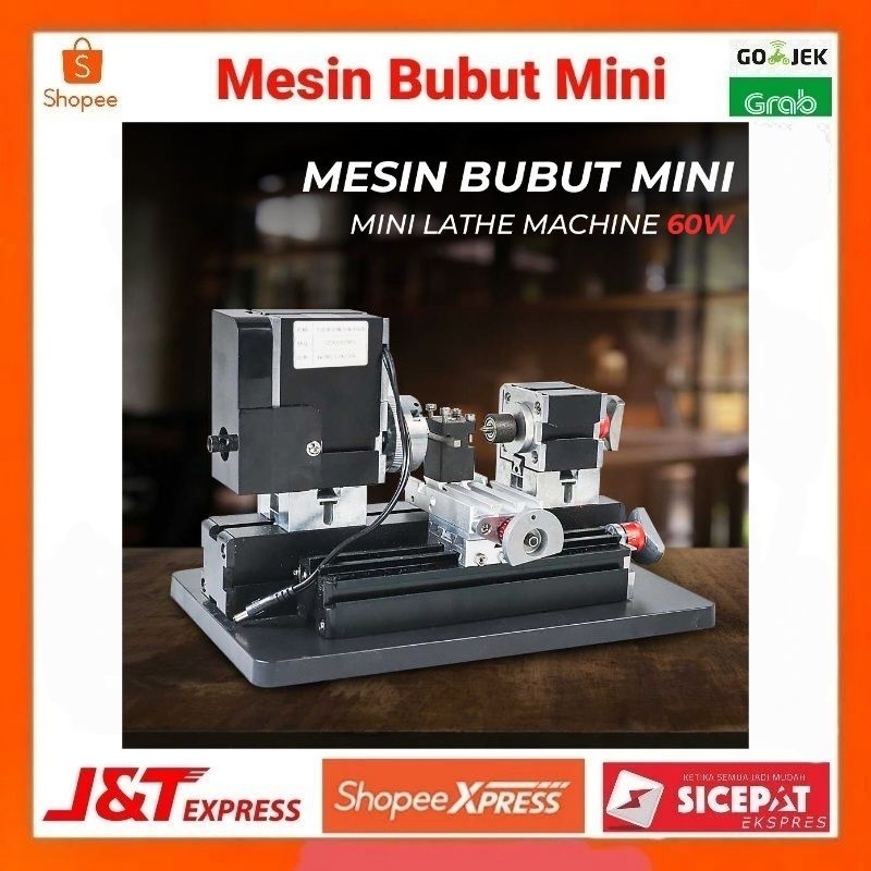 Jual Mesin Bubut Mini Lathe Machine 12.000RPM TZ0002MG Alat Pemotong ...