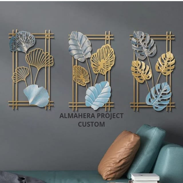 Jual ALMAHERA PROJECT Hiasan Dinding Besi MODEL BUNGA ALLVARIAN siap ...