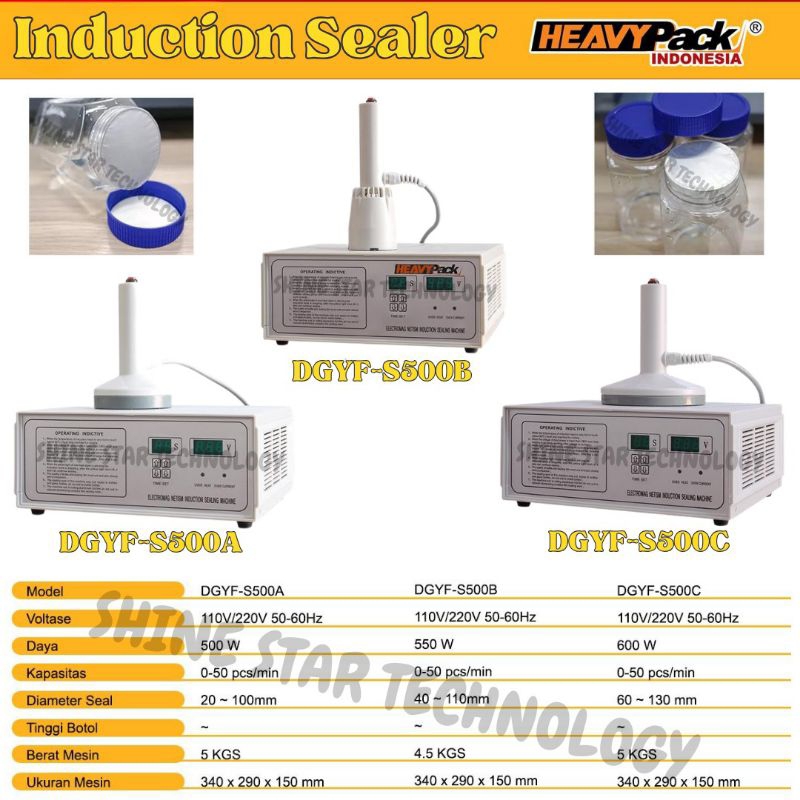 Jual Induction Sealer Machine DGYF-S500A DGYF-S500B DGYF-S500C ...