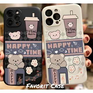 Bubu Dudu Bear And Panda Glass Case For Iphone 14 11 12 13 Pro Max X Xs Xr  6S 7 8 Plus 5S Soft Edge Cute Bubu Dudu Bear And