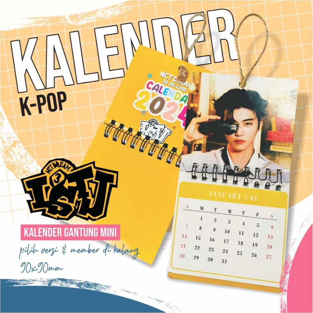 Jual Kalender Mini Kpop 2024 Kalender 2024 NCT DREAM ISTJ