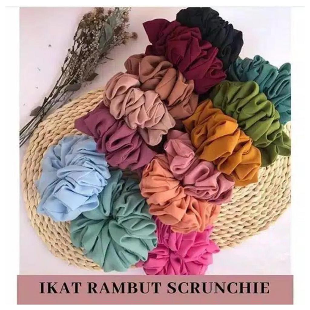 Jual Neon Ikatan Rambut Scrunchie Jumbo Hijab Kunciran Cepolan Konde ...