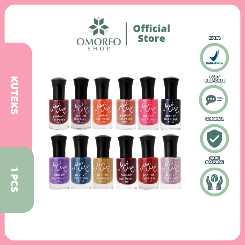 Jual ️Omorfo ️ MARIMAR NAIL POLISH PEEL OFF | KUTEX PEELOFF BY MARIMAR ...