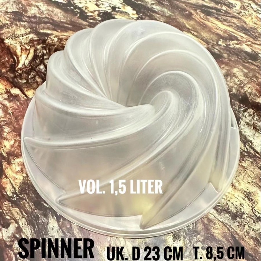 Jual Cetakan Pudding Marissa / Spinner / Swirl / Wind Spout 23 x 8.5cm ...