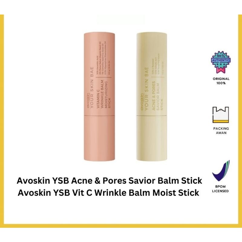 Image showcasing Jual Avoskin YSB Acne & Pores Savior Balm Stick (8,5) | YSB Vitamin C ...