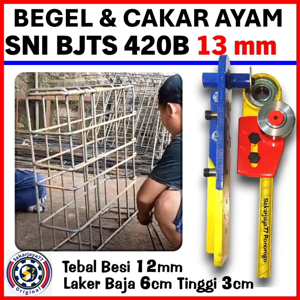 Jual Penekuk Besi Beton Cakar Ayam Pondasi 13 13D 13 SNI BJTS 420B ...