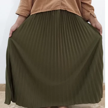 Rok Plisket Premium Dewasa Hyget Tebal All Size