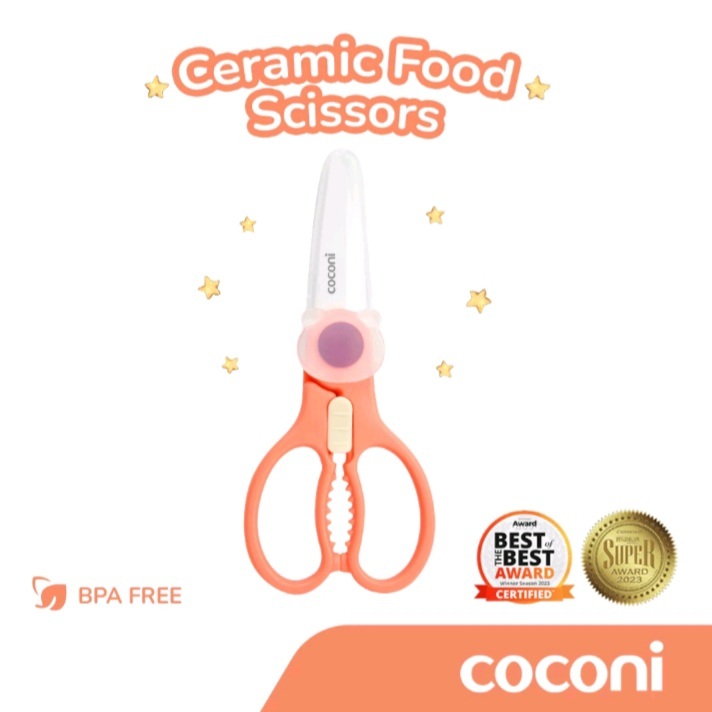 Baby Food Scissors ceramic,portable Baby Food Scissors Without BPA with Box An