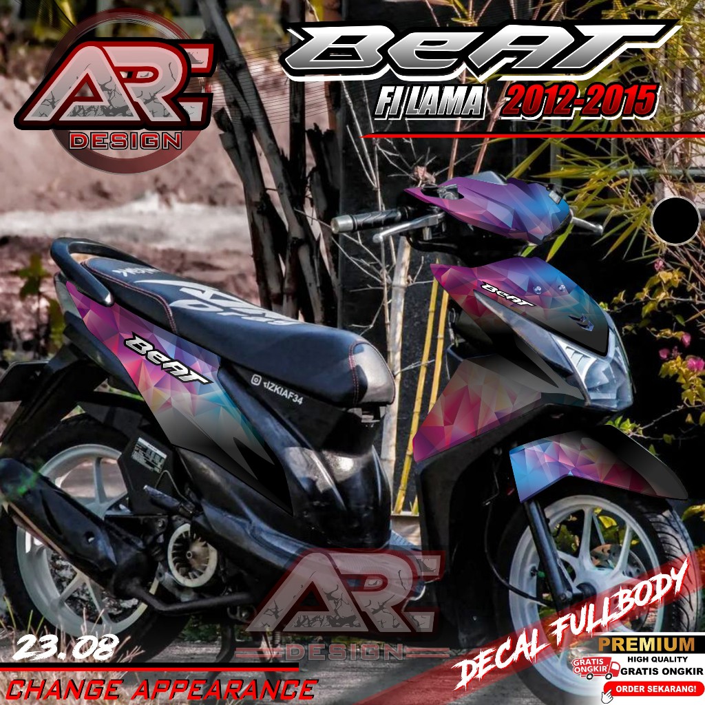 Jual (COD) TERBARU Decal Sticker Honda Beat FI Lama 2013 2014 2015 2016