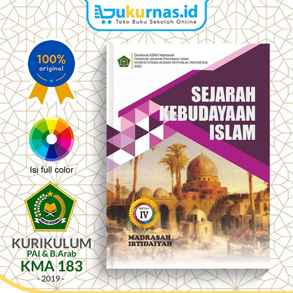 Jual Buku Siswa Sejarah Kebudayaan Islam SKI Kelas 4 MI KEMENAG ...