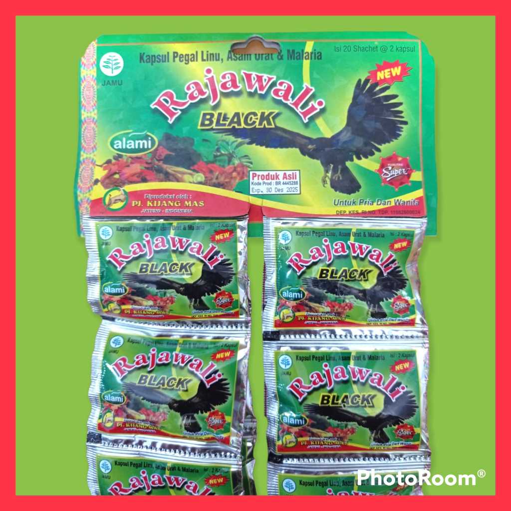 Jual Kapsul Rajawali Black, Asam Urat, Pegal Linu, Malaria, Sesak Nafas ...