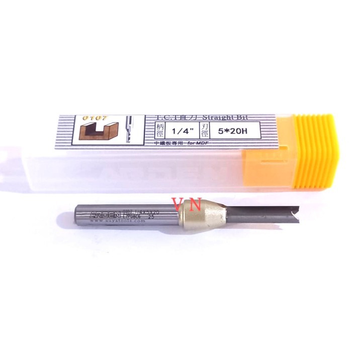 Jual Mata Router/Profil CNC 5mm x 20mm As 1/4 Full TCT Straight Bits ...