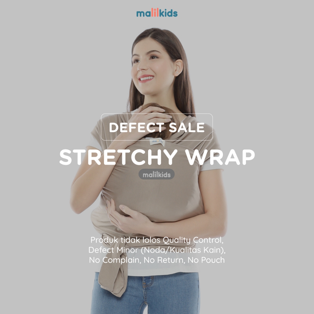 Jual (Defect Sale) Malilkids Gendongan Bayi Stretchy Wrap Shopee