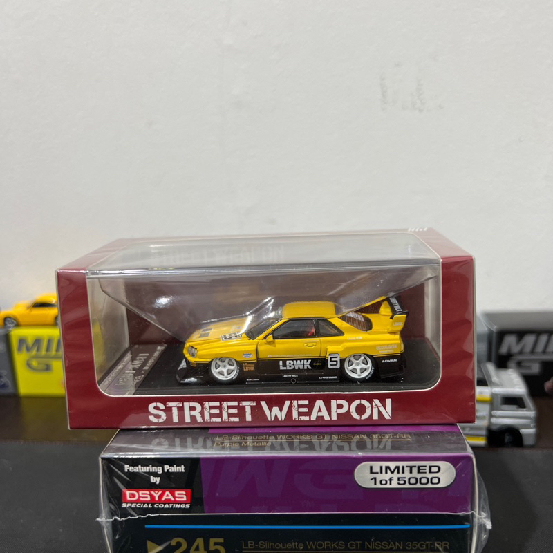 Jual Street Weapon Nissan Skyline GT-R R34 LBWK Yellow Black | Shopee ...