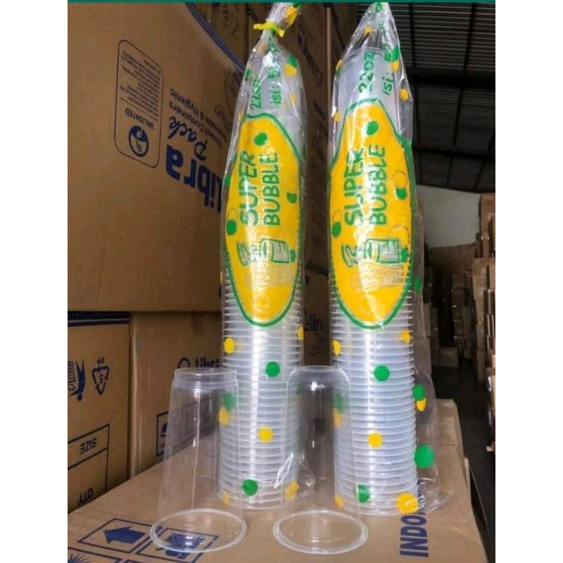 Jual HP - Gelas Plastik Cup 22 Oz 9gr Oval dan Datar | Shopee Indonesia
