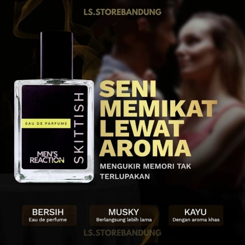 Jual Parfum pria Parfum tahan lama Skittish Men's reaction Eau de