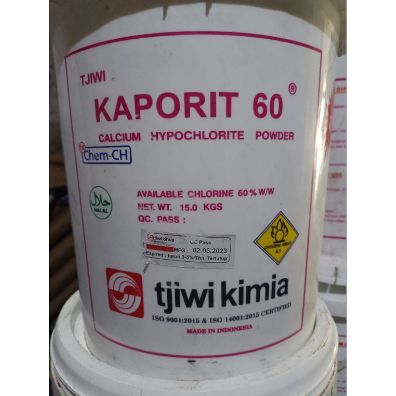 Jual Kaporit Bubuk 60powdertjiwicalcium Hypoclorite Powder 1kg Shopee Indonesia 2615