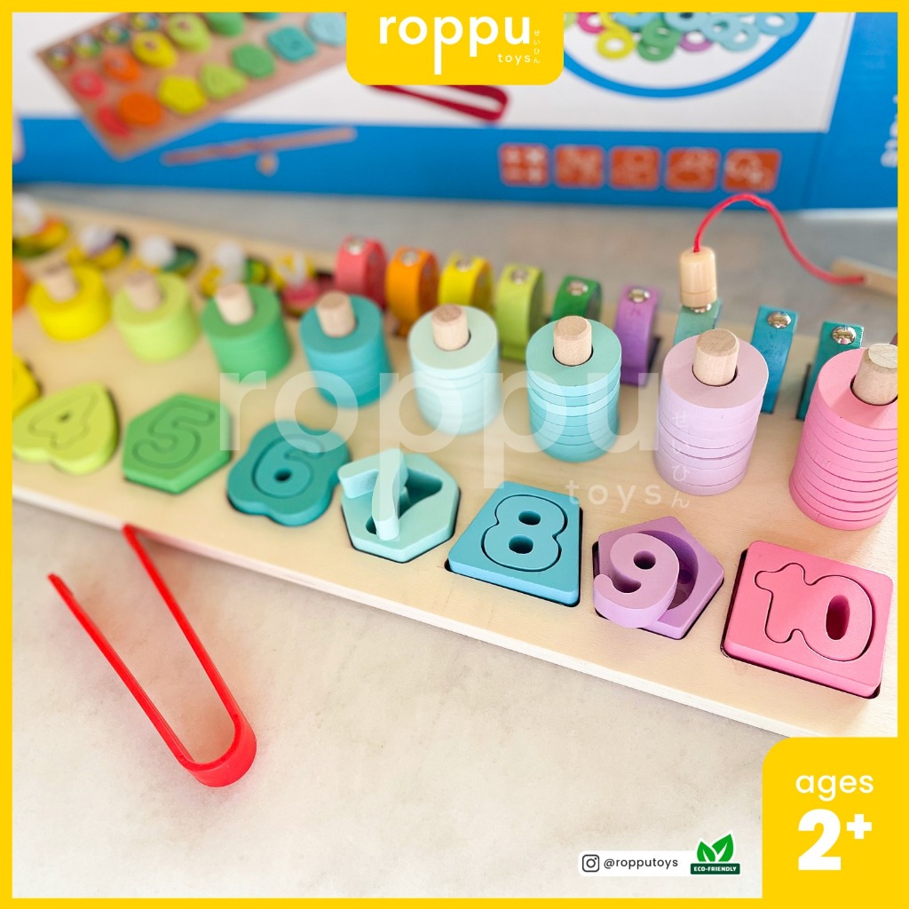 Jual Roppu Multifunction Board 5 in 1 / Mainan Edukasi Anak / Mainan ...